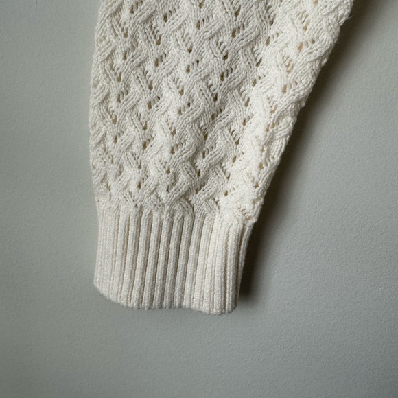 White Crew Neck Sweater - Picture 4 of 6